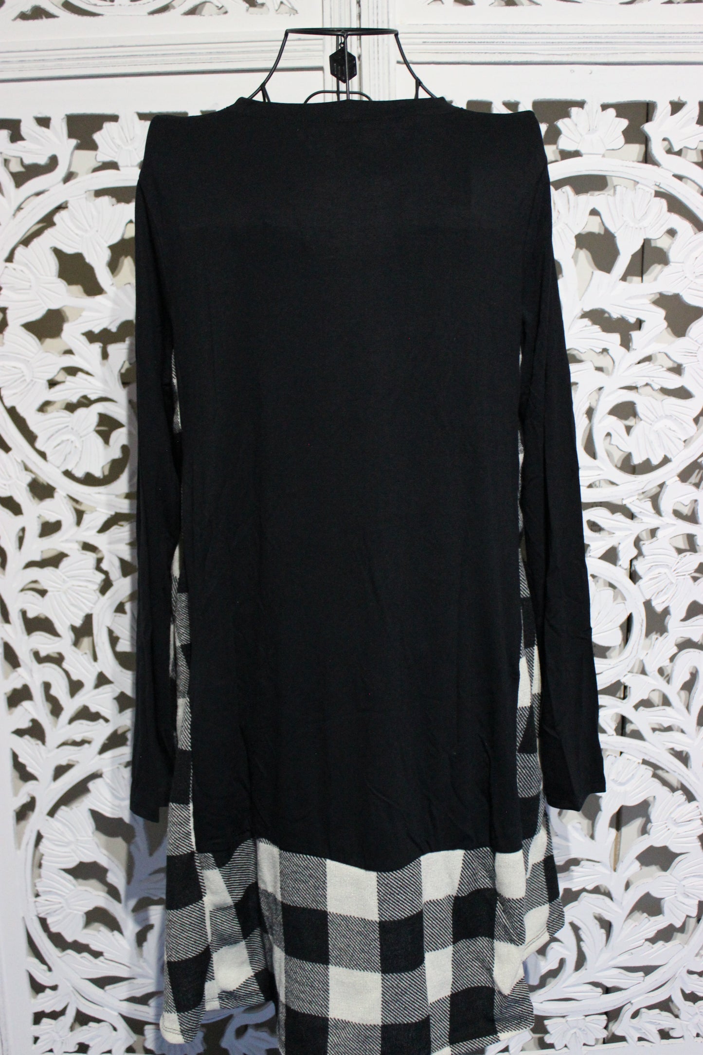 Long Sleeve Checker Top