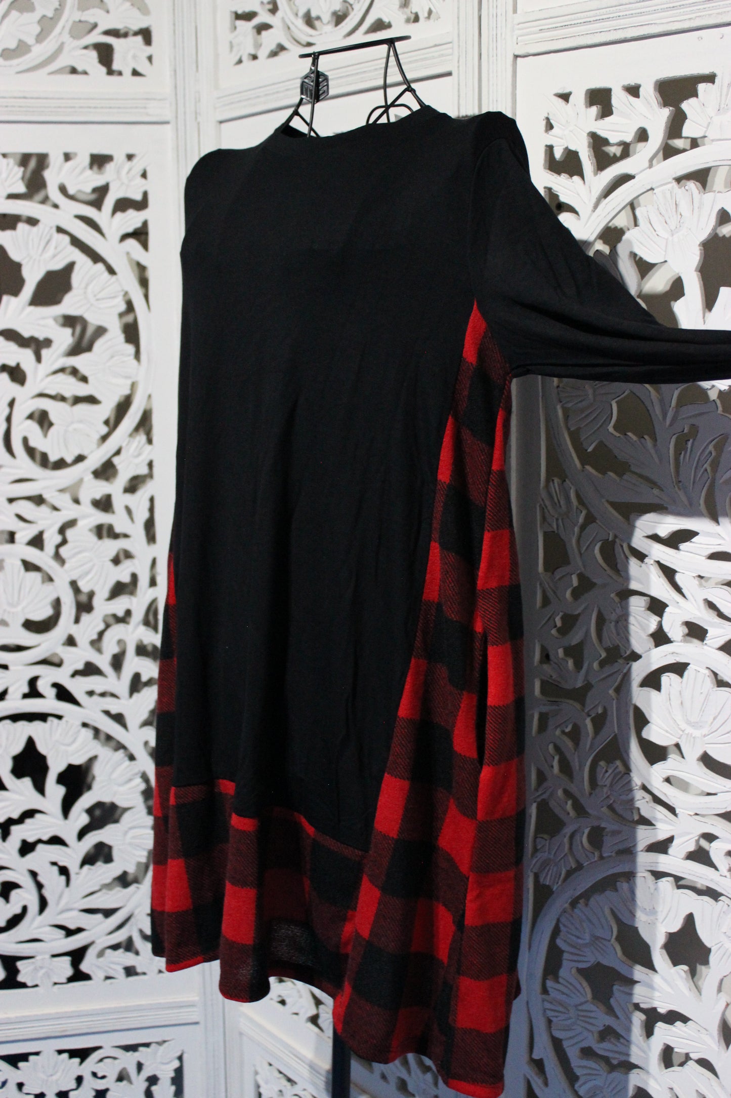 Long Sleeve Checker Top