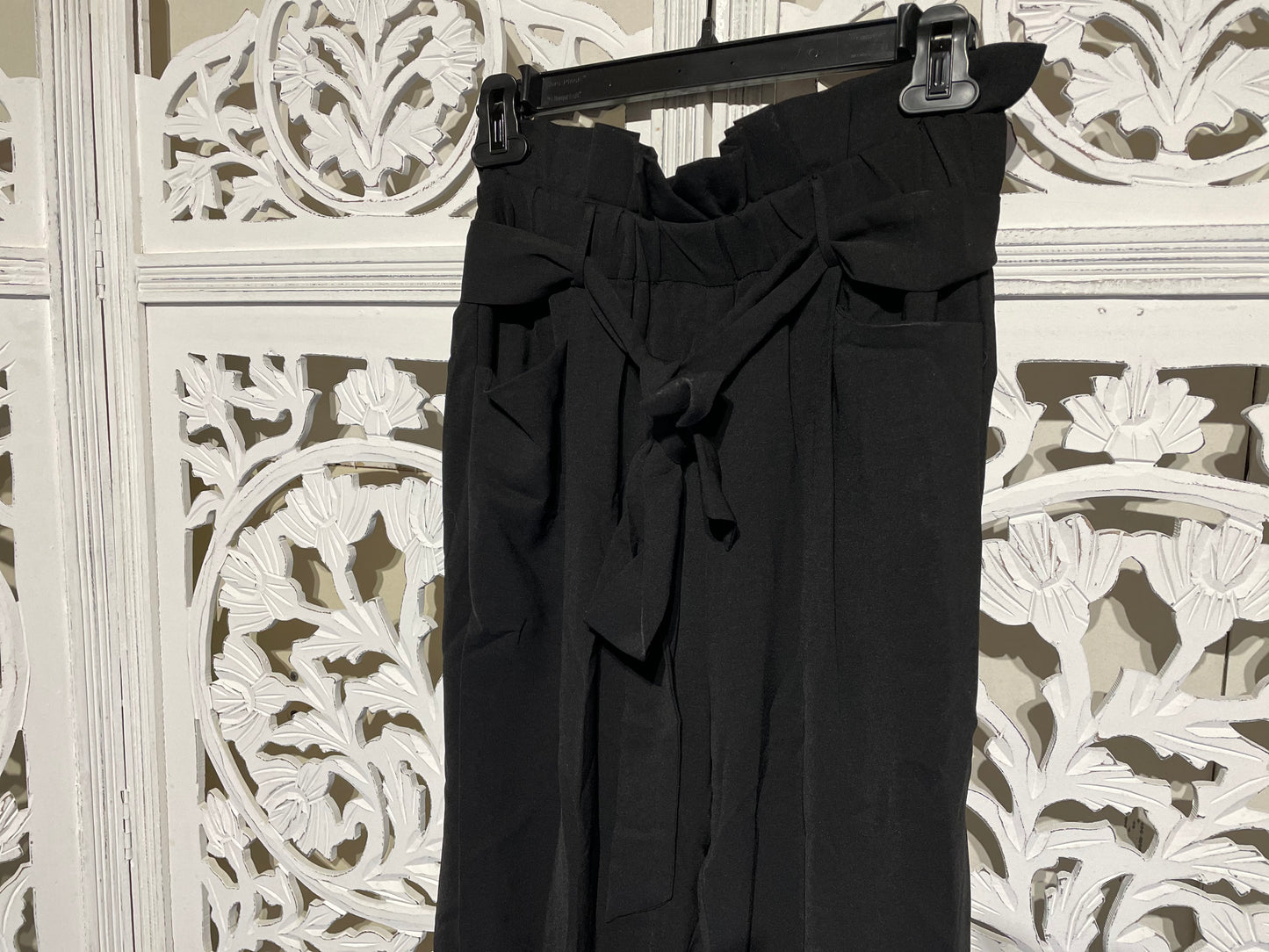 Belted Paperbag Waist Pants