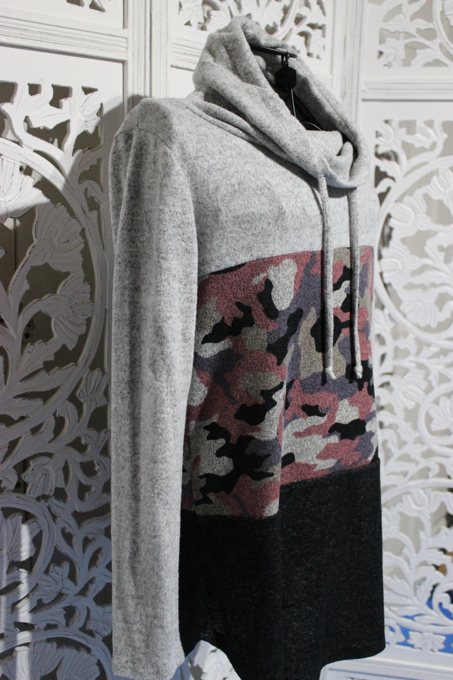 Lavender Turtle Neck Long Sleeves Top