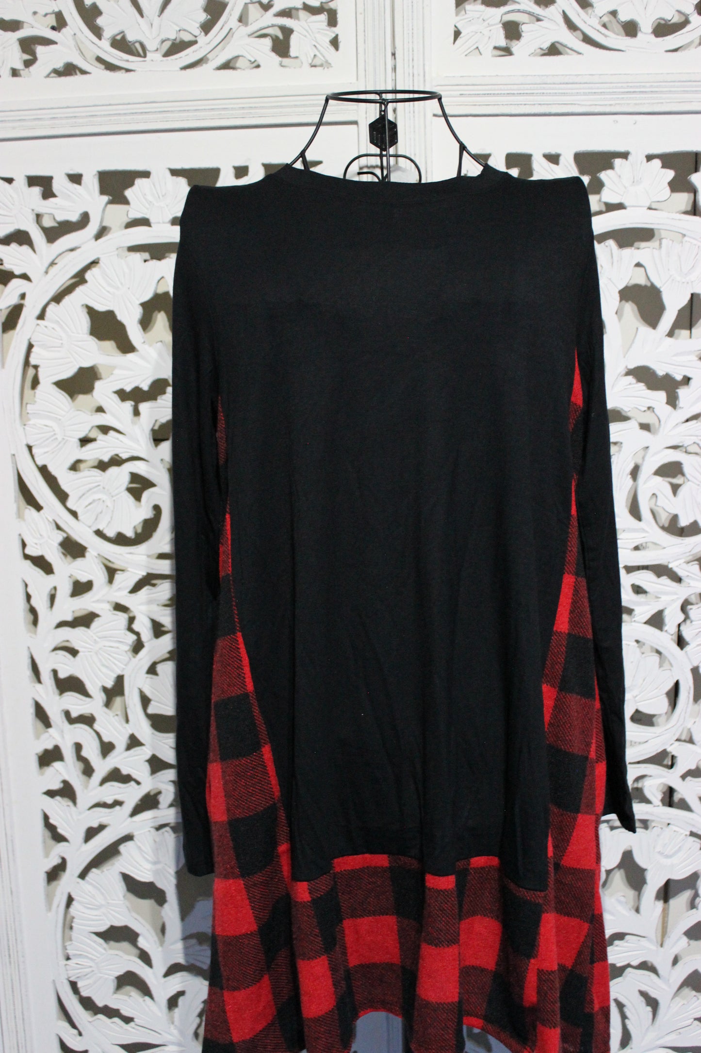 Long Sleeve Checker Top