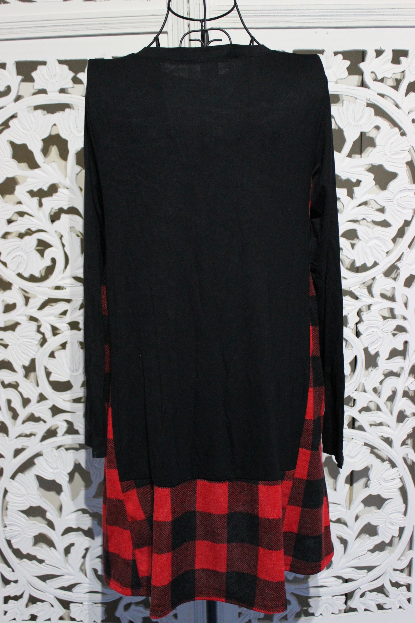 Long Sleeve Checker Top