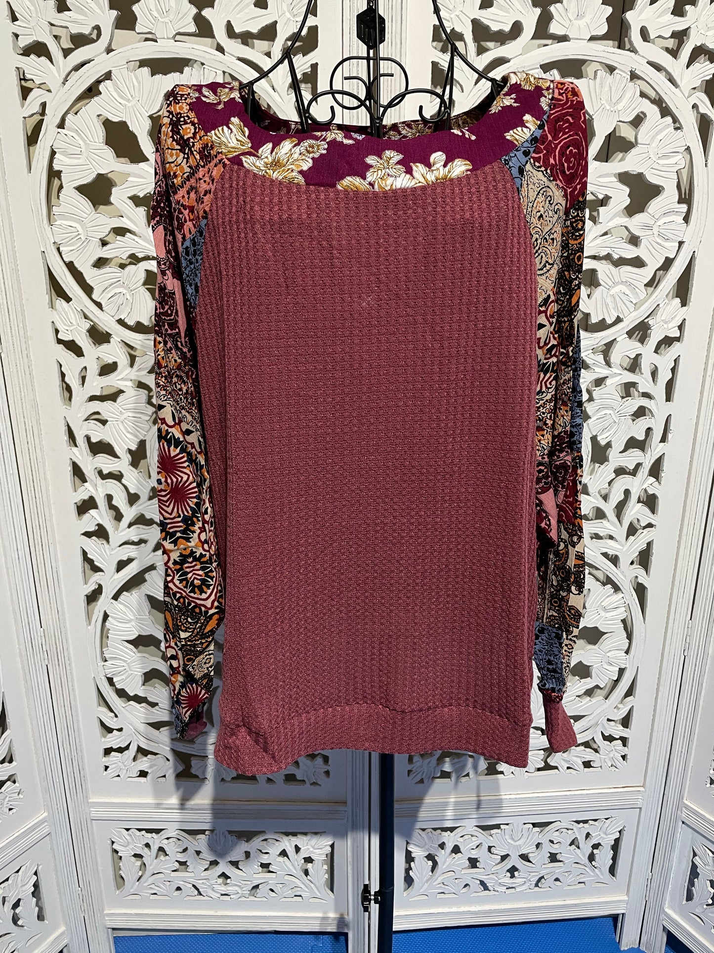 Long Sleeve Berry Top
