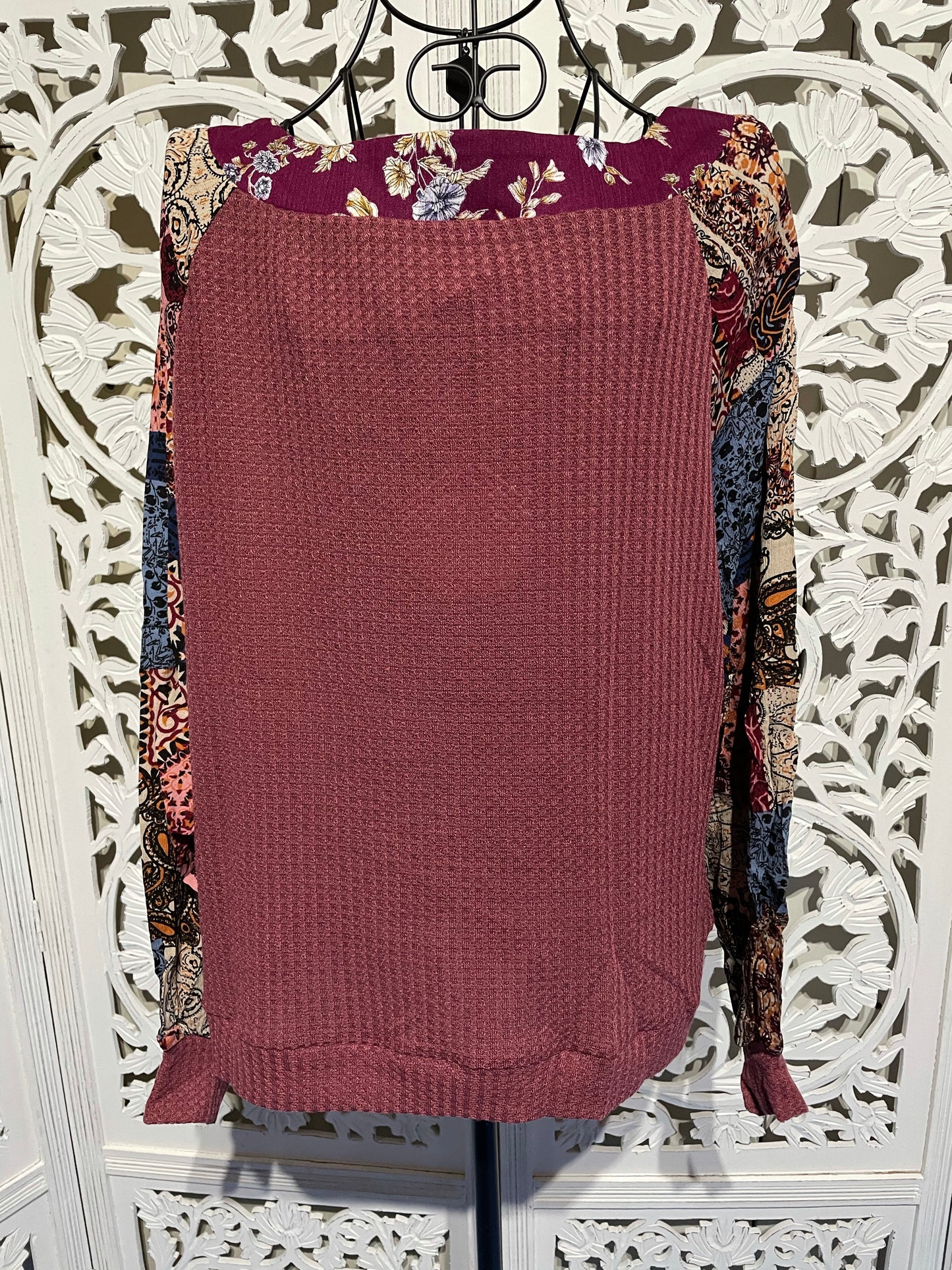 Long Sleeve Berry Top