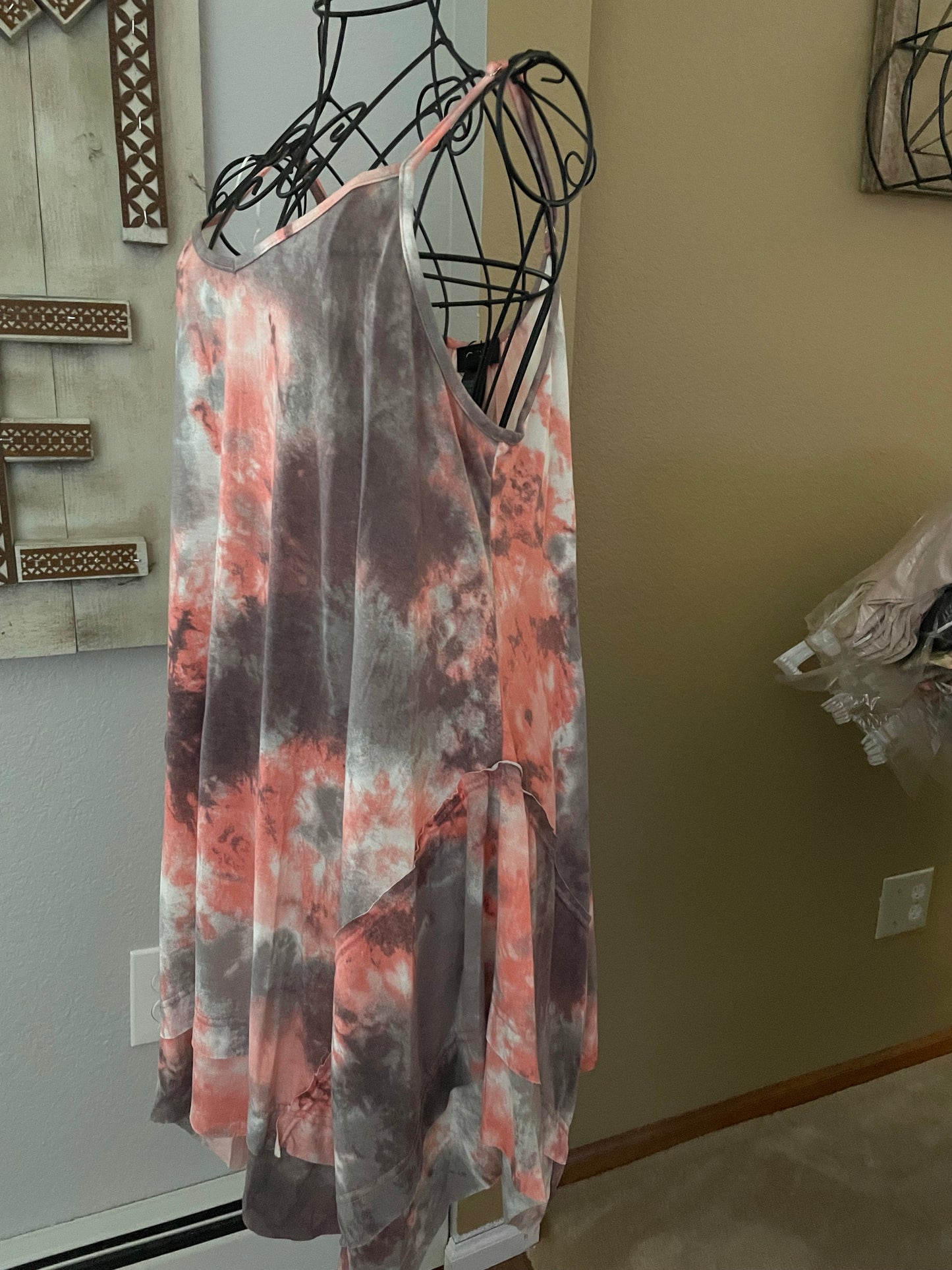 Tie Dye Knit Tunic Top