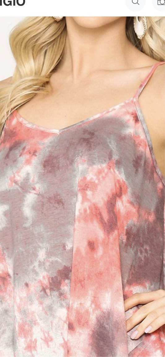 Tie Dye Knit Tunic Top